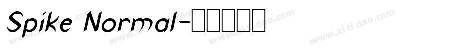 Spike Normal字体转换